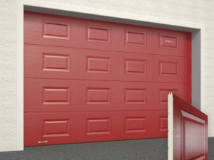 Ворота гаражные секционные Doorhan (3000 красный)