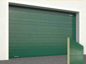 Ворота гаражные секционные Doorhan (6005 зеленый)
