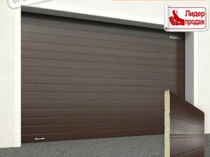 Ворота гаражные секционные Doorhan (8014 коричневый)